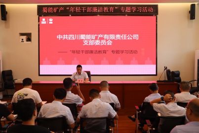 蜀能礦產(chǎn)開展&ldquo;年輕干部廉潔教育&rdquo; 專題學(xué)習(xí)活動(dòng)