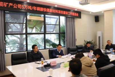 蜀能礦產(chǎn)召開磷酸鐵鋰項(xiàng)目建設(shè)工作推進(jìn)會(huì)