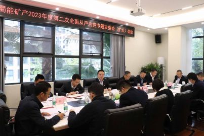蜀能礦產(chǎn)召開2023年度第二次全面從嚴(yán)治黨專題支委會（擴(kuò)大）會議