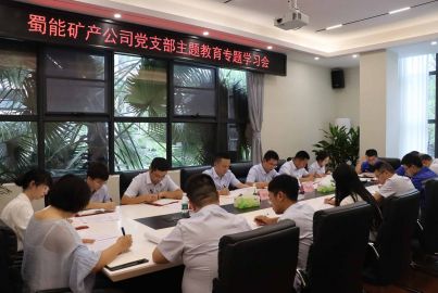 蜀能礦產(chǎn)黨支部召開(kāi)主題教育專題學(xué)習(xí)會(huì)