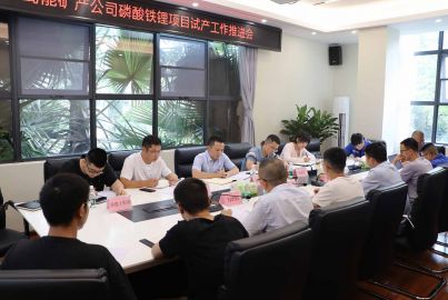 蜀能礦產(chǎn)公司召開磷酸鐵鋰項目試產(chǎn)工作推進會
